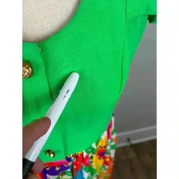 Vtg 70's Georgie Keyloun Maxi Dress Floral Bright Button Front Hippie Women's M - Picture 3 of 15